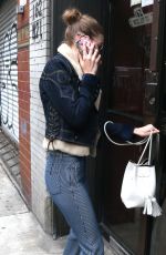 GIGI HADID Out in New York 01/23/2017