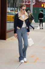 GIGI HADID Out in New York 01/23/2017