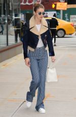 GIGI HADID Out in New York 01/23/2017