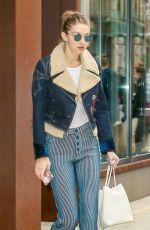 GIGI HADID Out in New York 01/23/2017