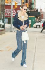 GIGI HADID Out in New York 01/23/2017