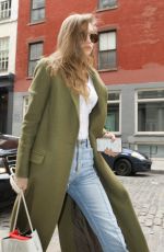 GIGI HADID Out in New York 01/27/2017