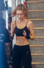 GIGI HADID Working Out at Gotham Gym in New York 01/16/2017