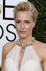 GILLIAN ANDERSON at 74th Annual Golden Globe Awards in Beverly Hills 01/08/2017