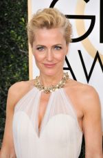 GILLIAN ANDERSON at 74th Annual Golden Globe Awards in Beverly Hills 01/08/2017