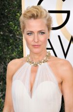 GILLIAN ANDERSON at 74th Annual Golden Globe Awards in Beverly Hills 01/08/2017