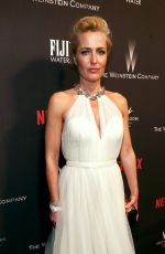 GILLIAN ANDERSON at Weinstein Company and Netflix Golden Globe Party in Beverly Hills 01/08/2017