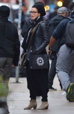 GINA GERSHON Out Shopping in New York 01/18/2017