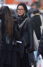 GINA GERSHON Out Shopping in New York 01/18/2017