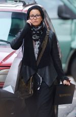 GINA GERSHON Out Shopping in New York 01/18/2017