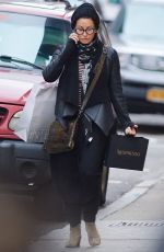 GINA GERSHON Out Shopping in New York 01/18/2017