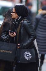GINA GERSHON Out Shopping in New York 01/18/2017