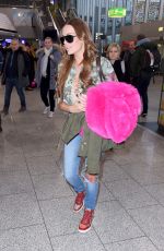 GINA LISA LOHFINK at Airport in Frankfurt am Main 01/06/2017