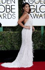 GINA RODRIGUEZ at 74th Annual Golden Globe Awards in Beverly Hills 01/08/2017