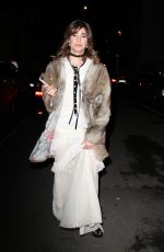 GINEVRA ROSSINI Leaves Alberta Ferretti Fashion Show at Milan Fashion Week 01/13/2017