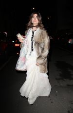 GINEVRA ROSSINI Leaves Alberta Ferretti Fashion Show at Milan Fashion Week 01/13/2017