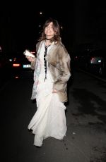 GINEVRA ROSSINI Leaves Alberta Ferretti Fashion Show at Milan Fashion Week 01/13/2017