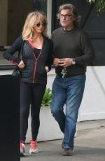 GOLDIE HAWN and Kurt Russell Out in Beverly Hills 01/15/2017
