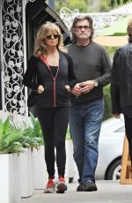 GOLDIE HAWN and Kurt Russell Out in Beverly Hills 01/15/2017