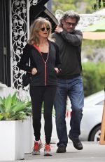 GOLDIE HAWN and Kurt Russell Out in Beverly Hills 01/15/2017