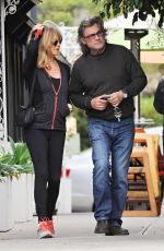 GOLDIE HAWN and Kurt Russell Out in Beverly Hills 01/15/2017