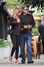 GOLDIE HAWN and Kurt Russell Out in Beverly Hills 01/15/2017