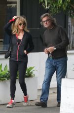 GOLDIE HAWN and Kurt Russell Out in Beverly Hills 01/15/2017