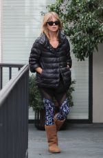 GOLDIE HAWN Heads to a Hair Salon in Los Angeles 01/03/2017