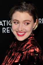 GRETA GERWIG at 2016 National Board of Review Gala in New York 01/04/2017