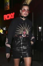 HAILEY BALDWIN at The Roxy in West Hollywood 01/24/2017