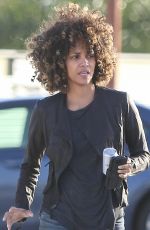 HALLE BERRY Out and About in Santa Monica 01/19/2017