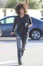 HALLE BERRY Out and About in Santa Monica 01/19/2017