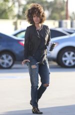 HALLE BERRY Out and About in Santa Monica 01/19/2017