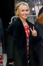 HAYDEN PANETTIERE Arrives at Good Morning America in New York 01/04/2017