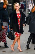 HAYDEN PANETTIERE Arrives at Good Morning America in New York 01/04/2017