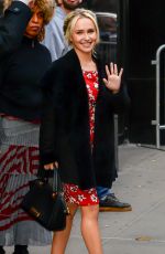 HAYDEN PANETTIERE Arrives at Good Morning America in New York 01/04/2017