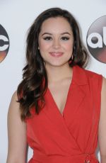 HAYLEY ORRANTIA at Disney/ABC 2017 Winter TCA Tour in Pasadena 01/10/2017
