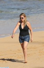 HAYLIE DUFF on the Beach in Hawaii 01/02/2017