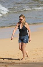 HAYLIE DUFF on the Beach in Hawaii 01/02/2017