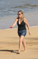 HAYLIE DUFF on the Beach in Hawaii 01/02/2017
