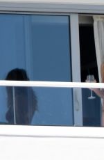 HEIDI KLUM in Bikini on Her Hotel Balcony in Miami 01/07/2017