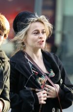 HELENA BONHAM CARTER at Heathrow Airport in London 01/18/2017