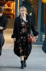 HELENA BONHAM CARTER at Heathrow Airport in London 01/18/2017