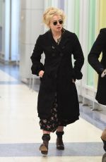 HELENA BONHAM CARTER at JFK Airport in Ney York 01/09/2017