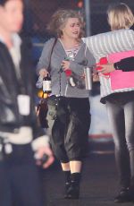 HELENA BONHAM CARTER on the Set of 