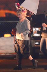 HELENA BONHAM CARTER on the Set of 