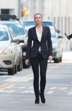 HILARIE BURTON on the Set of 