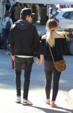 HILARY DUFF and Matthew Koma Shopping at Merlose Flea Market 01/29/2017