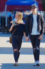 HILARY DUFF and Matthew Koma Shopping at Merlose Flea Market 01/29/2017