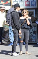 HILARY DUFF and Matthew Koma Shopping at Merlose Flea Market 01/29/2017